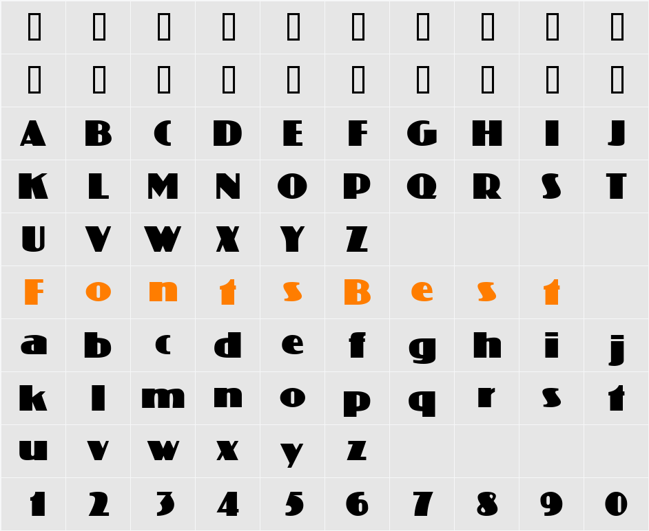 BrigandSSK Character Map