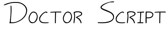 Doctor Script Font Image