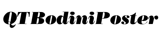 QTBodiniPoster Font Image