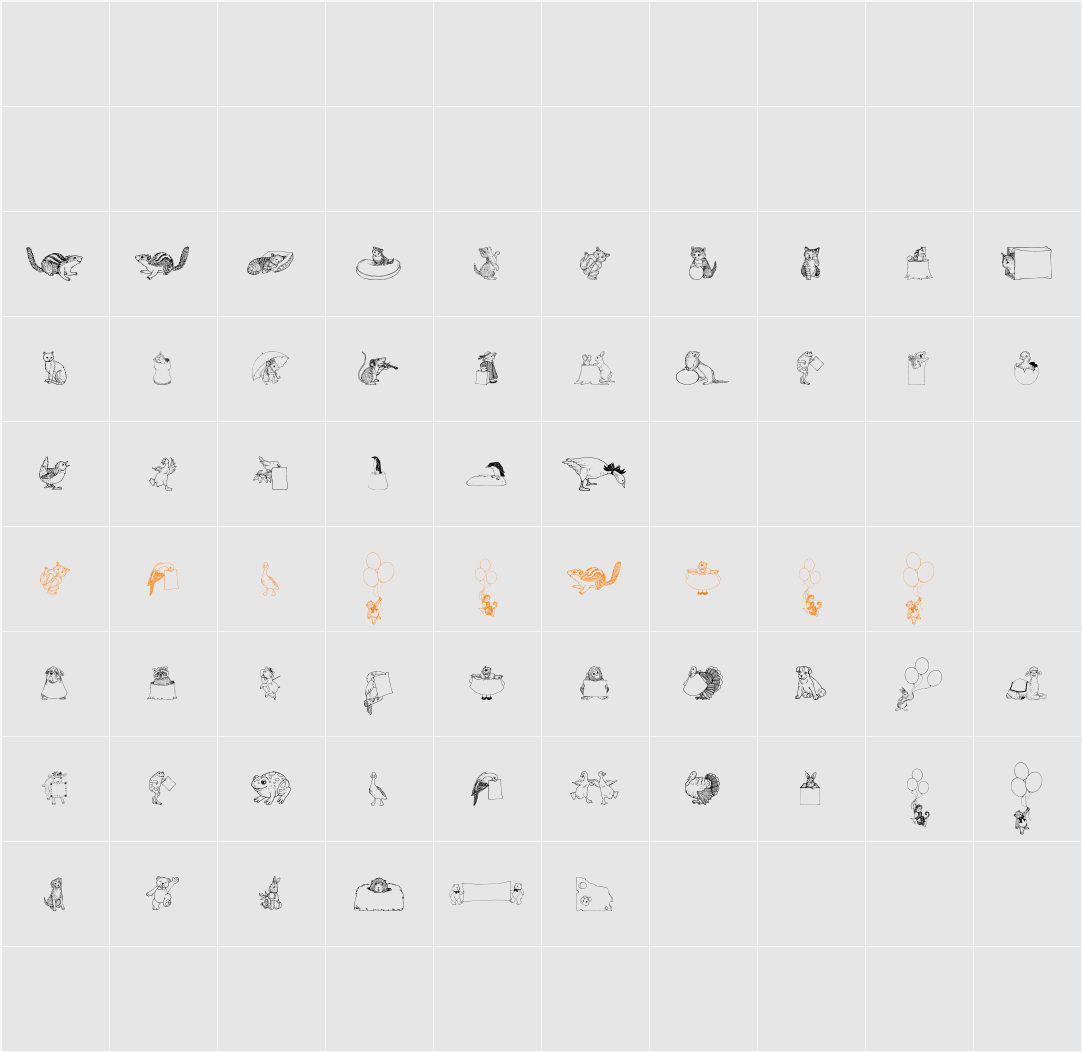 Zooland Character Map