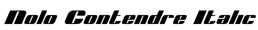 Nolo Contendre Italic