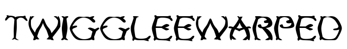 TwiggleeWarped Font Image