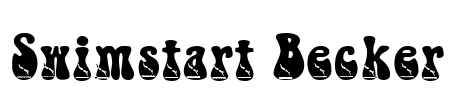 Swimstart Becker Font Image