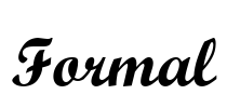 Formal Font Image