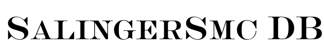 SalingerSmc DB Font Image