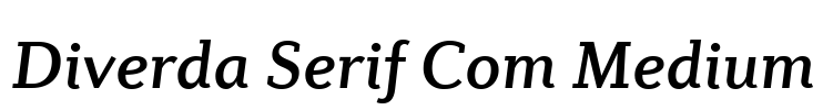 Diverda Serif Com Medium