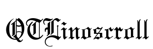 QTLinoscroll Font Image