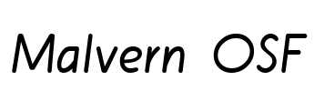 Malvern OSF Font Image
