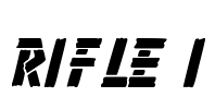Rifle 1 Font Image