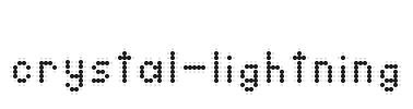 crystal-lightning Font Image