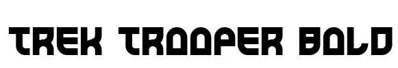 Trek Trooper Bold Font Image