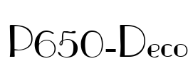 P650-Deco Font Image