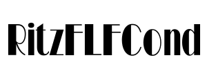 RitzFLFCond Font Image