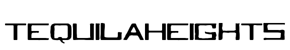 TequilaHeights Font Image