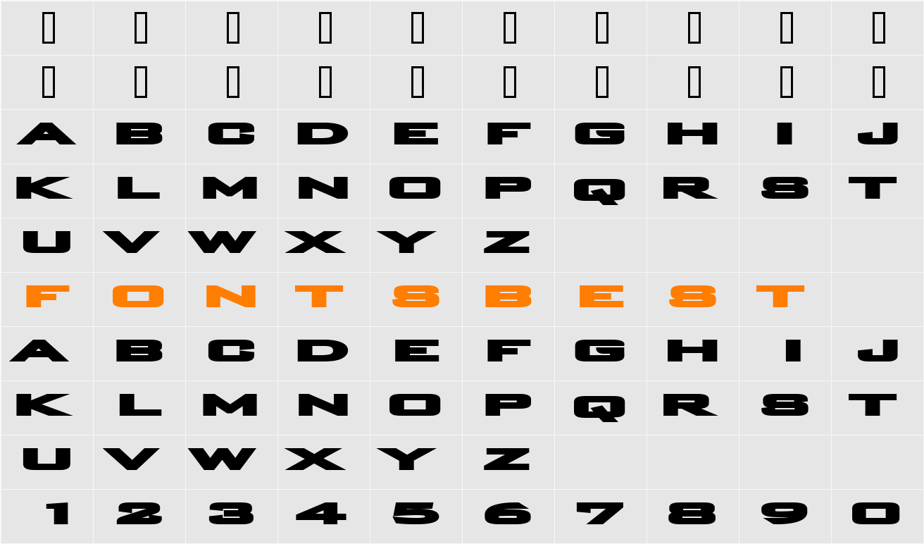 Plain o matic Character Map