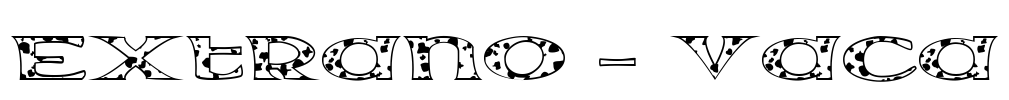 Extrano - Vaca Font Image