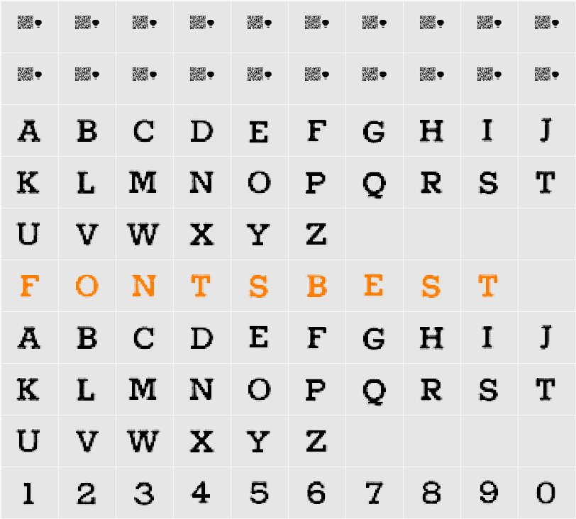 HigherPixels Character Map