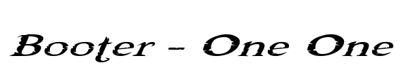 Booter - One One
