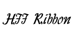 HFF Ribbon Font Image