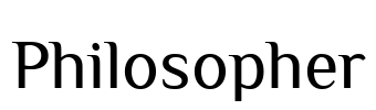 Philosopher Font Image