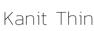 Kanit Thin Font Image