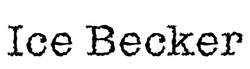 Ice Becker Font Image