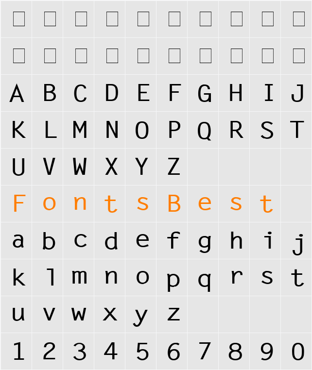 Lechter Wide Character Map