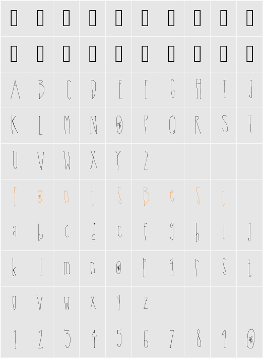 PoseyBlossom Character Map