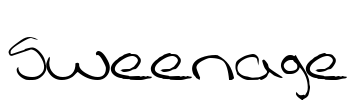 Sweenage Font Image