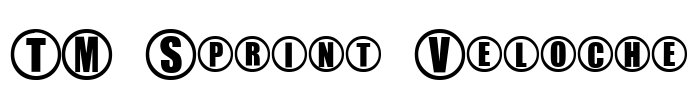 TM Sprint Veloche Font Image