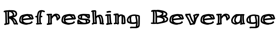 Refreshing Beverage Font Image