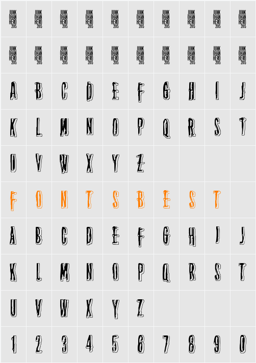 Thirteenth Floor 2 Character Map