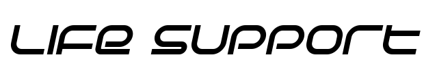 Life Support Font Image