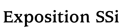 Exposition SSi Font Image