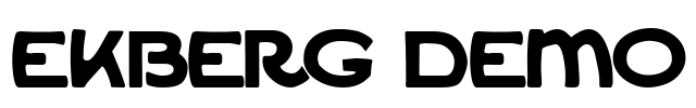 Ekberg Demo Font Image