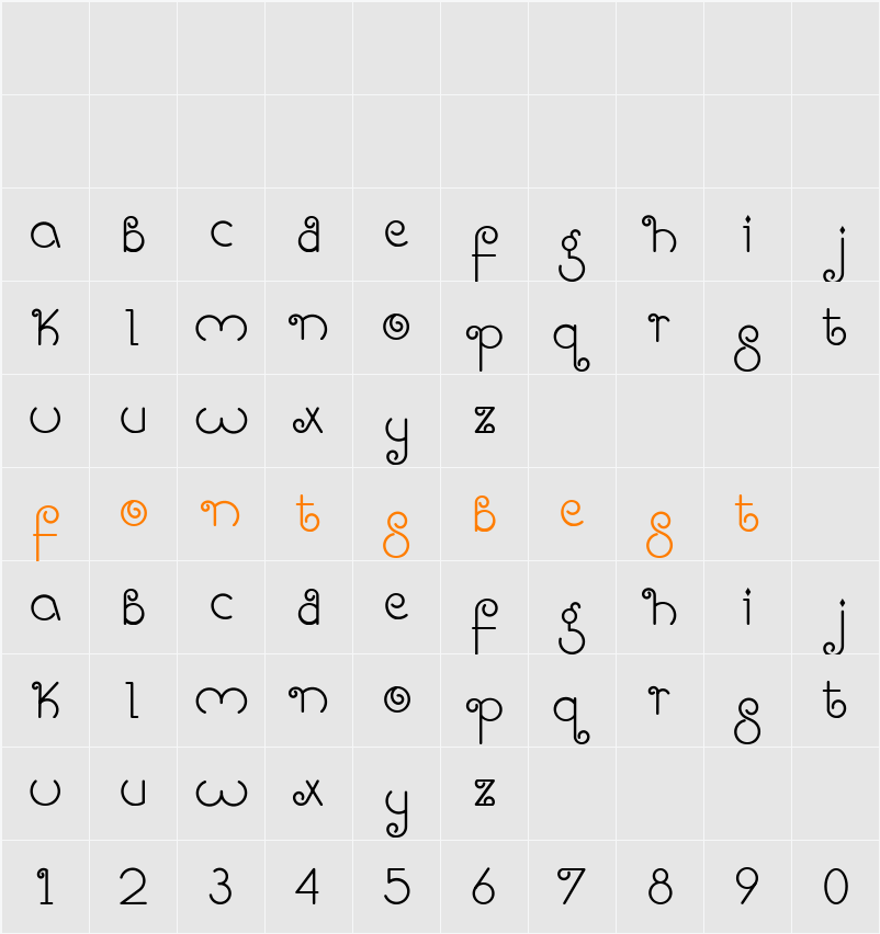 Bright Like A Diamond Character Map