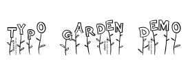 Typo Garden Demo Font Image