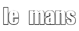 le mans Font Image