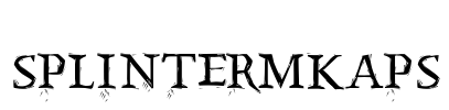 SplinterMKaps Font Image