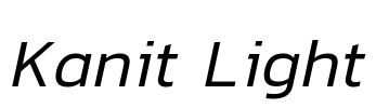 Kanit Light Font Image