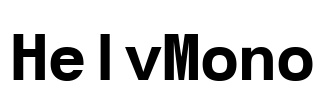 HelvMono Font Image
