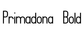 Primadona Bold Font Image