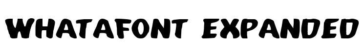 Whatafont Expanded Font Image