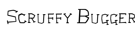 Scruffy Bugger Font Image