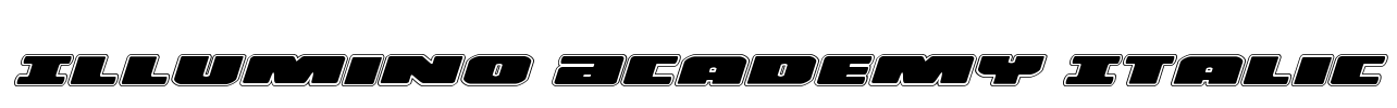 Illumino Academy Italic Font Image