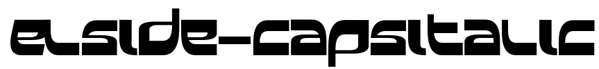 Elside-capsitalic Font Image