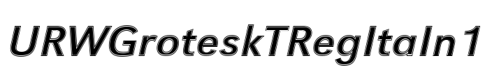 URWGroteskTRegItaIn1 Font Image