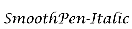 SmoothPen-Italic