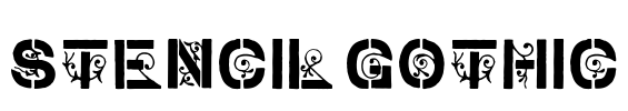 stencil gothic