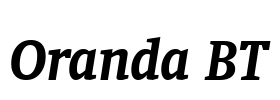 Oranda BT Font Image